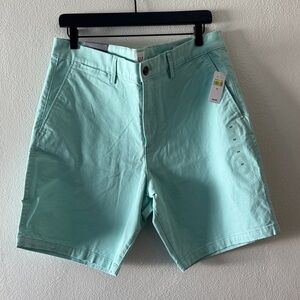 GAP Men's Light Teal Flat Front Shorts